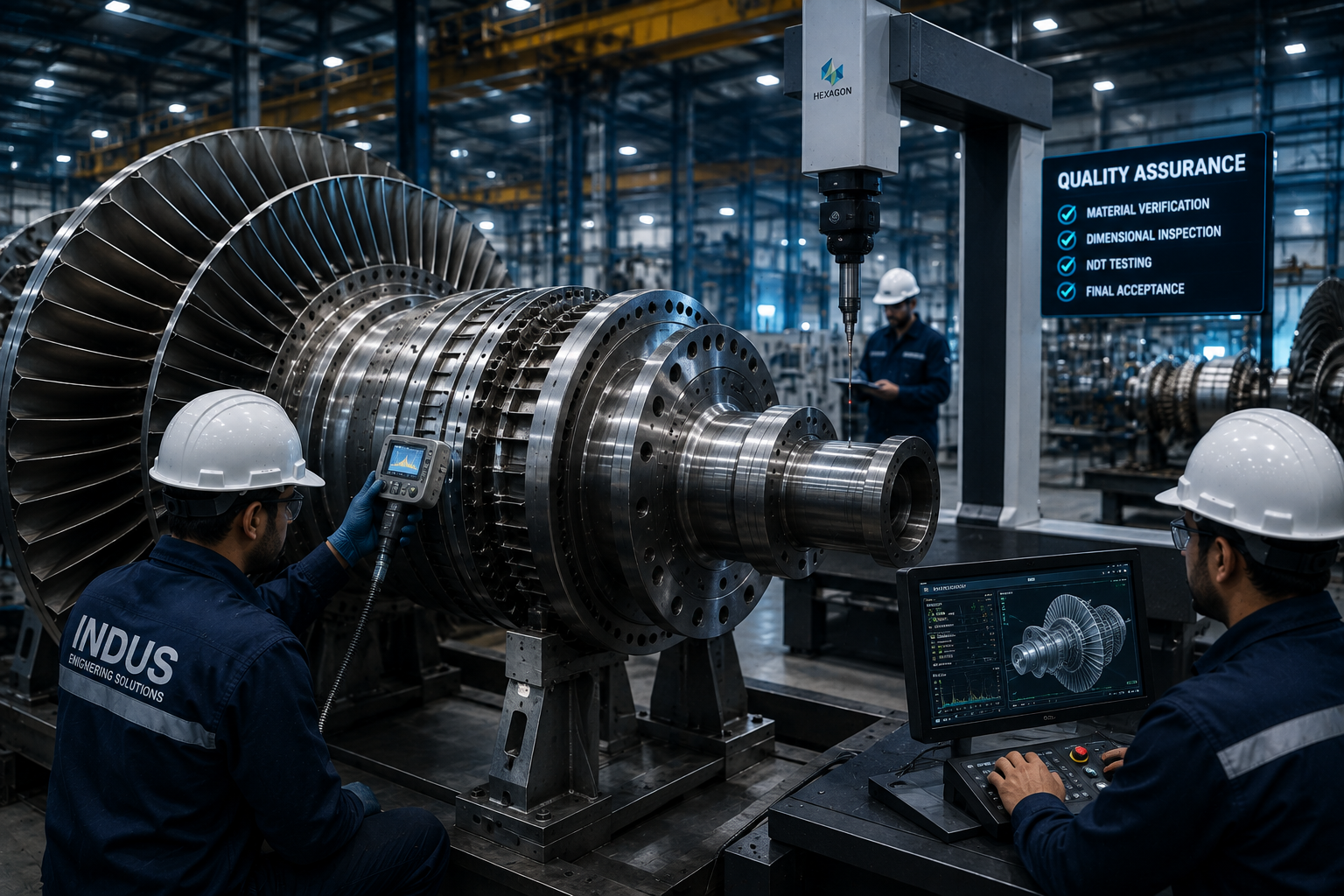 Industrial Turbomachinery Quality Inspection and Engineering Testing